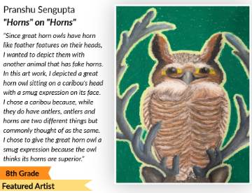 Art World School Student Chosen as Featured Artist in the 2026 Youth Raptor Challenge