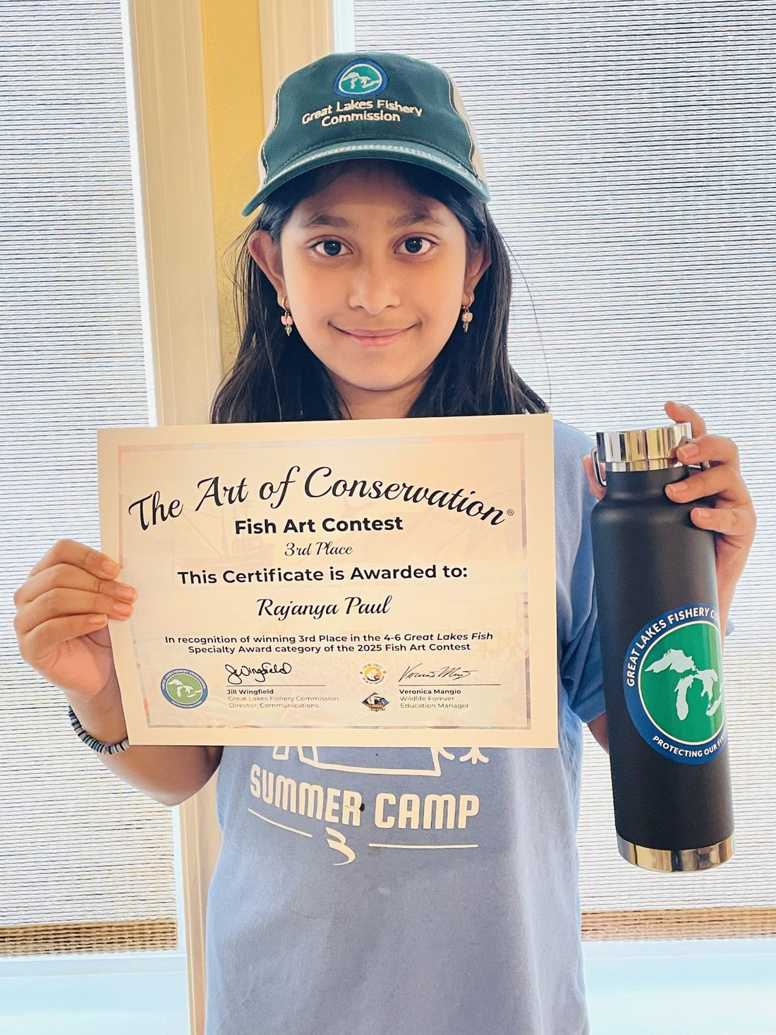 Rajanya Paul Wins 3rd Place in Great Lakes Fish Art Contest