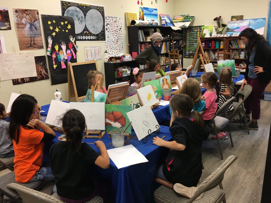 Monday afternoon art class for 7 - 10 year olds — Gloworm Studios