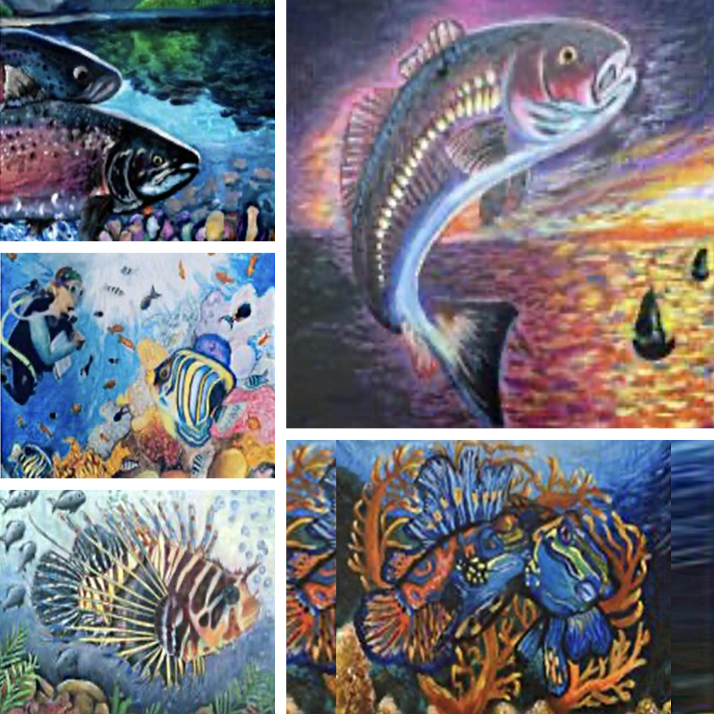 Art World School Student Winners in the 2024 State Fish Art Contest